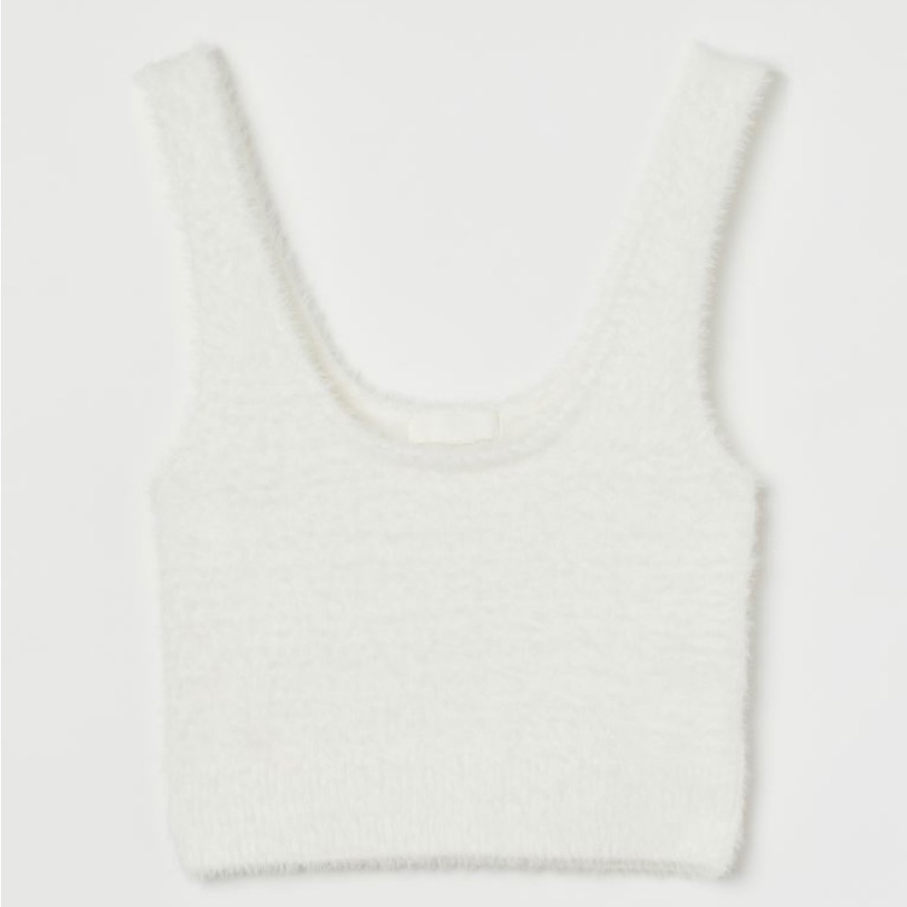 H&M Fluffy Crop Top